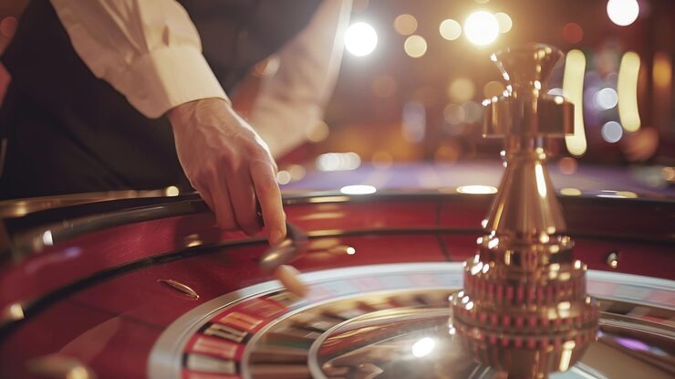 Mobile phone showing Bigger Bass Bonanza bet controls and spin button on bettogel asia